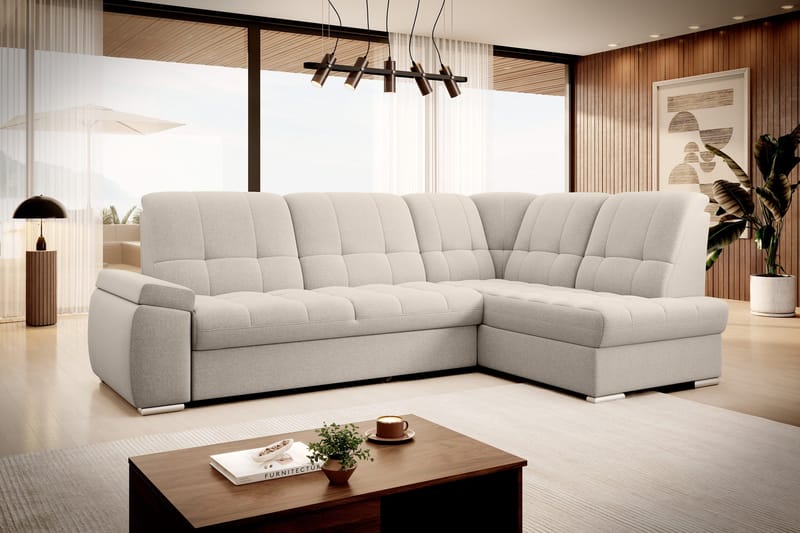 Sajana Bäddsoffa m. Schäslong 3-sits - Beige - Möbler - Vardagsrum - Bäddsoffor