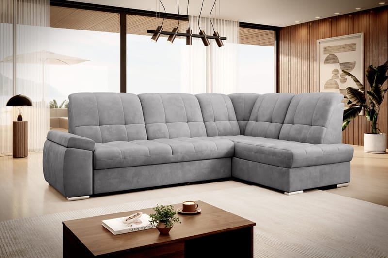 Sajana Bäddsoffa m. Schäslong 3-sits - Grå - Möbler - Vardagsrum - Bäddsoffor