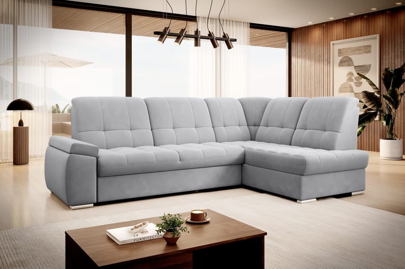 Sajana Bäddsoffa m. Schäslong 3-sits - Grå - Möbler - Vardagsrum - Bäddsoffor