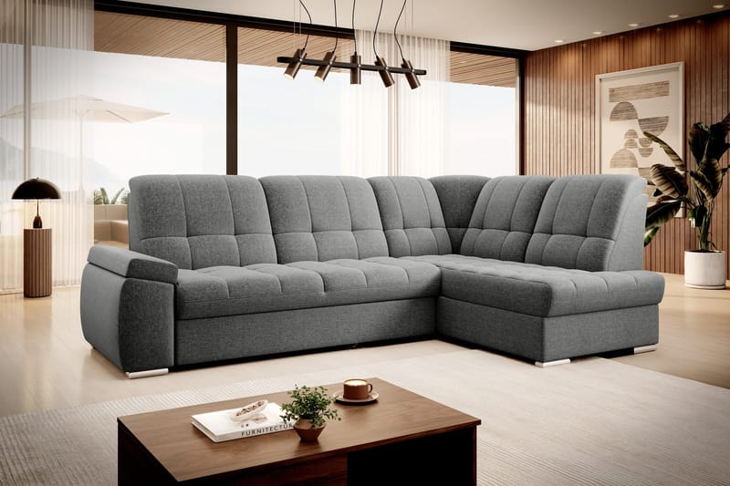 Sajana Bäddsoffa m. Schäslong 3-sits - Grå - Möbler - Vardagsrum - Bäddsoffor