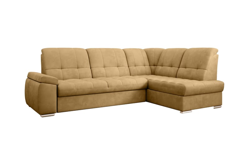Sajana Bäddsoffa m. Schäslong 3-sits - Gul - Möbler - Vardagsrum - Bäddsoffor