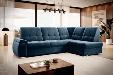 Sajana Bäddsoffa m. Schäslong 3-sits - Mörkblå - Möbler - Vardagsrum - Bäddsoffor