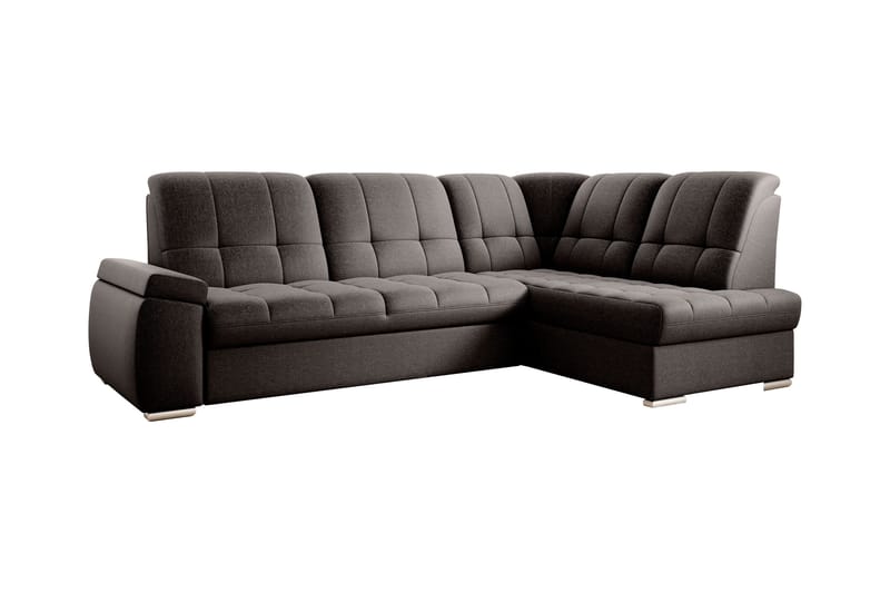 Sajana Bäddsoffa m. Schäslong 3-sits - Mörkbrun - Möbler - Vardagsrum - Bäddsoffor