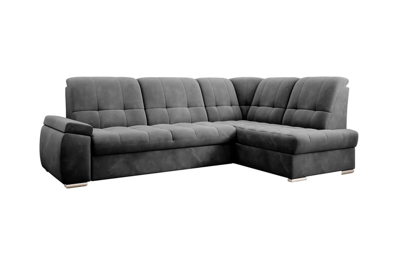 Sajana Bäddsoffa m. Schäslong 3-sits - Mörkgrå - Möbler - Vardagsrum - Bäddsoffor
