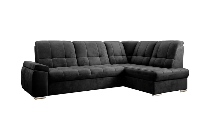 Sajana Bäddsoffa m. Schäslong 3-sits - Mörkgrå - Möbler - Vardagsrum - Bäddsoffor