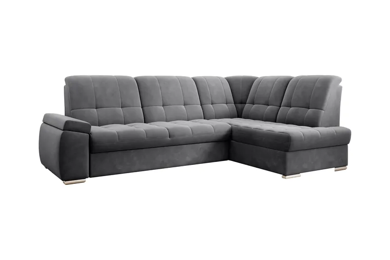 Sajana Bäddsoffa m. Schäslong 3-sits - Mörkgrå - Möbler - Vardagsrum - Bäddsoffor