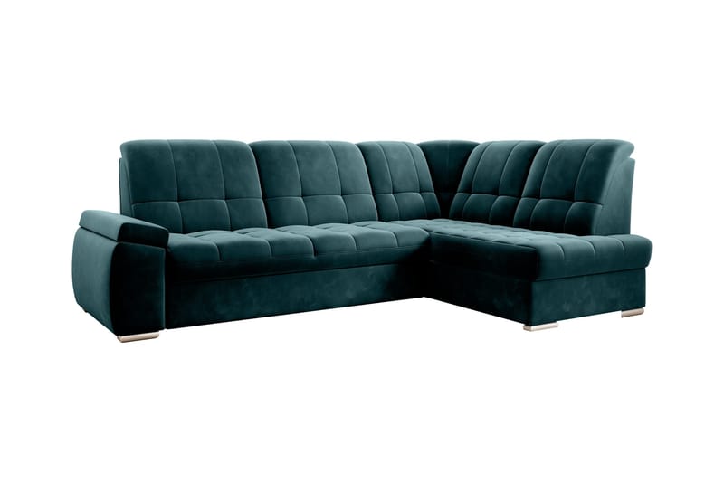 Sajana Bäddsoffa m. Schäslong 3-sits, Mörkgrön