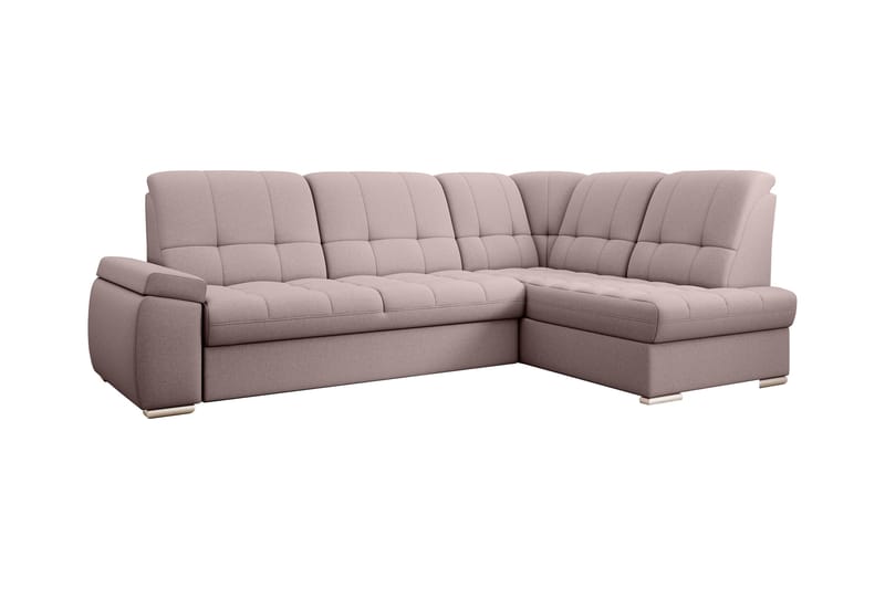 Sajana Bäddsoffa m. Schäslong 3-sits - Rosa - Möbler - Vardagsrum - Bäddsoffor