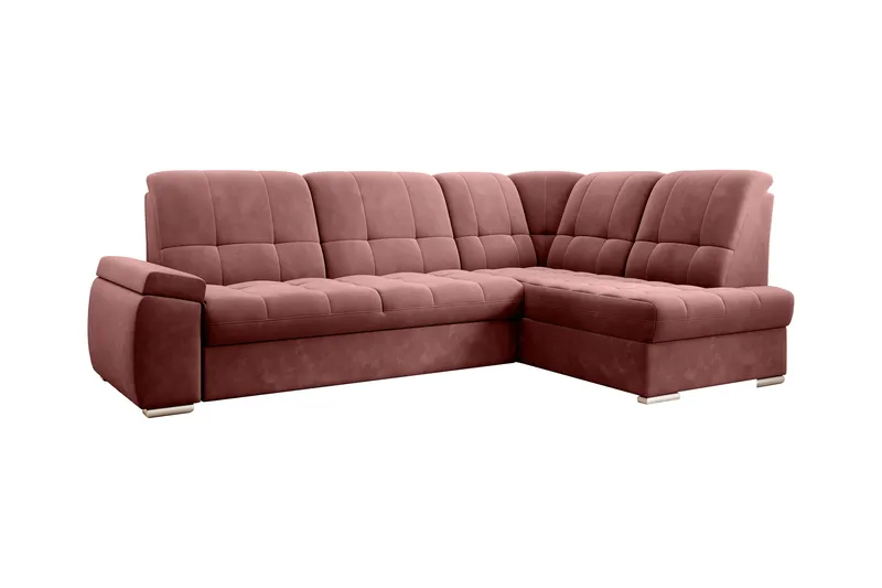Sajana Bäddsoffa m. Schäslong 3-sits - Rosa - Möbler - Vardagsrum - Bäddsoffor