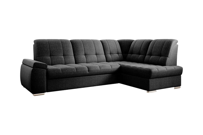 Sajana Bäddsoffa m. Schäslong 3-sits - Svart - Möbler - Vardagsrum - Bäddsoffor