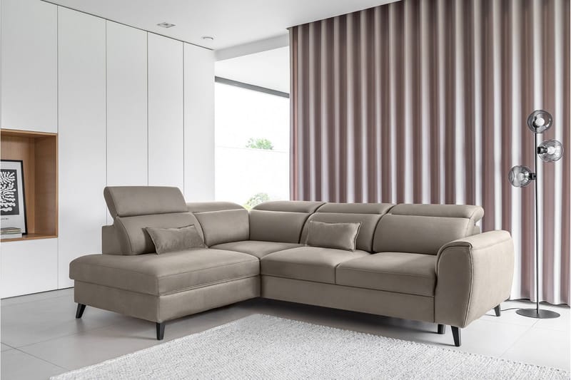 Sajda Bäddsoffa m. Schäslong 3-sits - Beige - Möbler - Vardagsrum - Bäddsoffor