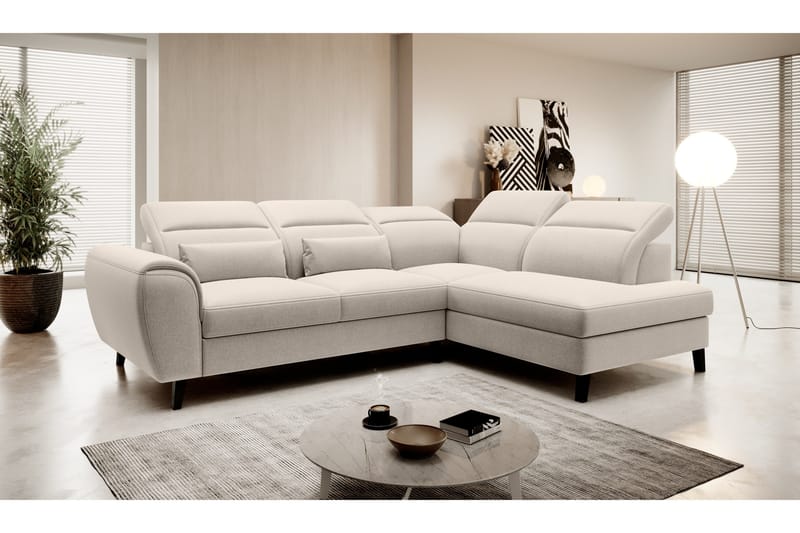 Sajda Bäddsoffa m. Schäslong 3-sits - Beige - Möbler - Vardagsrum - Bäddsoffor
