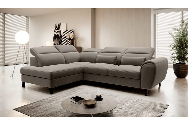 Sajda Bäddsoffa m. Schäslong 3-sits - Beige - Möbler - Vardagsrum - Bäddsoffor