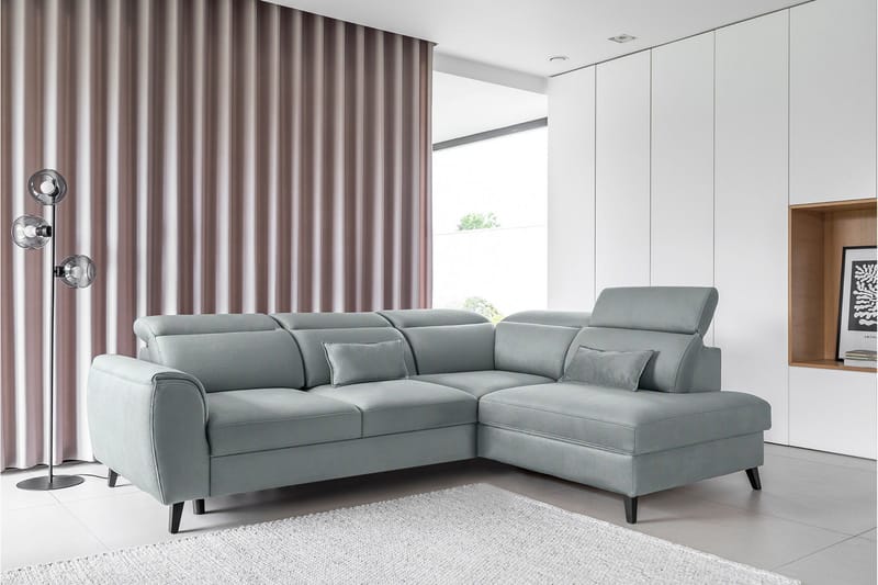 Sajda Bäddsoffa m. Schäslong 3-sits - Blå - Möbler - Vardagsrum - Bäddsoffor