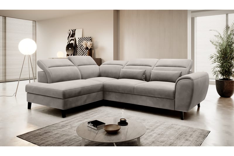 Sajda Bäddsoffa m. Schäslong 3-sits - Grå - Möbler - Vardagsrum - Bäddsoffor