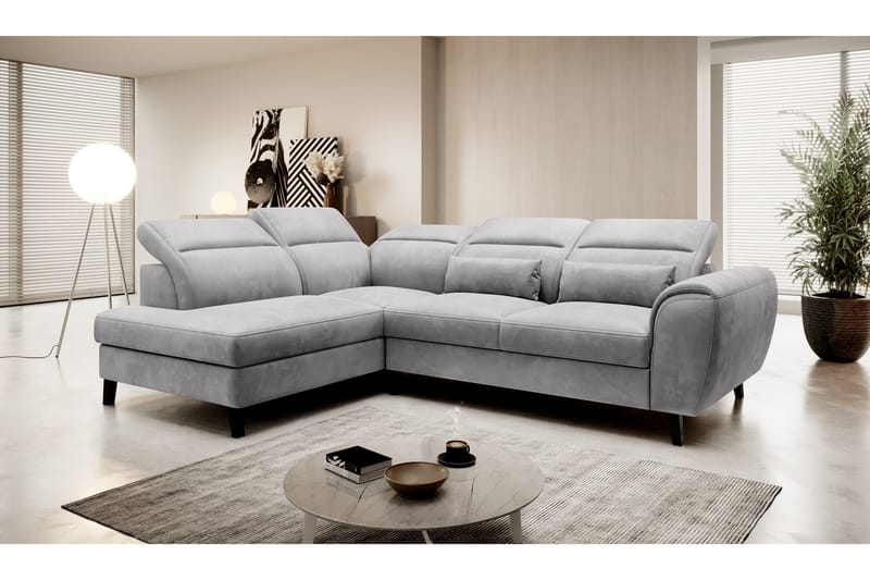 Sajda Bäddsoffa m. Schäslong 3-sits - Grå - Möbler - Vardagsrum - Bäddsoffor