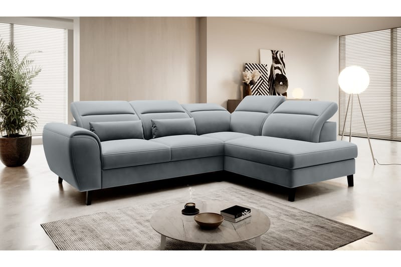 Sajda Bäddsoffa m. Schäslong 3-sits - Grå - Möbler - Vardagsrum - Bäddsoffor