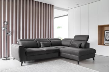 Sajda Bäddsoffa m. Schäslong 3-sits - Mörkgrå - Möbler - Vardagsrum - Bäddsoffor