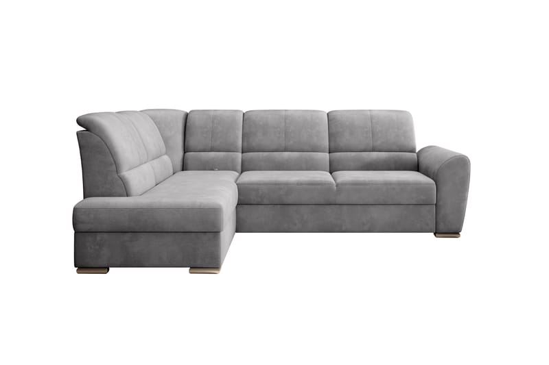 Sajmon Bäddsoffa m. Schäslong 3-sits - Grå - Möbler - Vardagsrum - Bäddsoffor