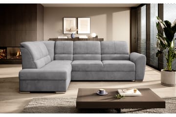Sajmon Bäddsoffa m. Schäslong 3-sits - Grå - Möbler - Vardagsrum - Bäddsoffor