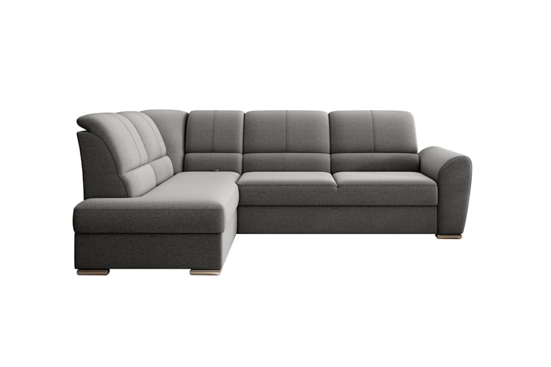Sajmon Bäddsoffa m. Schäslong 3-sits - Grå - Möbler - Vardagsrum - Bäddsoffor