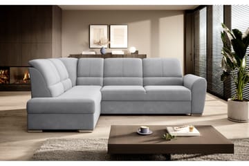Sajmon Bäddsoffa m. Schäslong 3-sits - Grå - Möbler - Vardagsrum - Bäddsoffor
