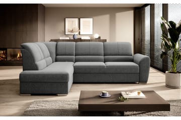 Sajmon Bäddsoffa m. Schäslong 3-sits - Grå - Möbler - Vardagsrum - Bäddsoffor