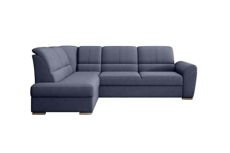 Sajmon Bäddsoffa m. Schäslong 3-sits - Mörkblå - Möbler - Vardagsrum - Bäddsoffor