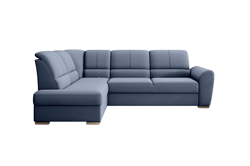 Sajmon Bäddsoffa m. Schäslong 3-sits - Mörkblå - Möbler - Vardagsrum - Bäddsoffor