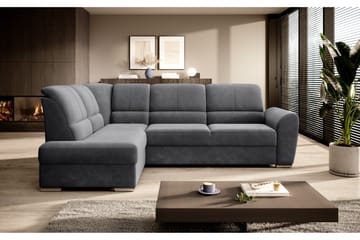 Sajmon Bäddsoffa m. Schäslong 3-sits - Mörkgrå - Möbler - Vardagsrum - Bäddsoffor