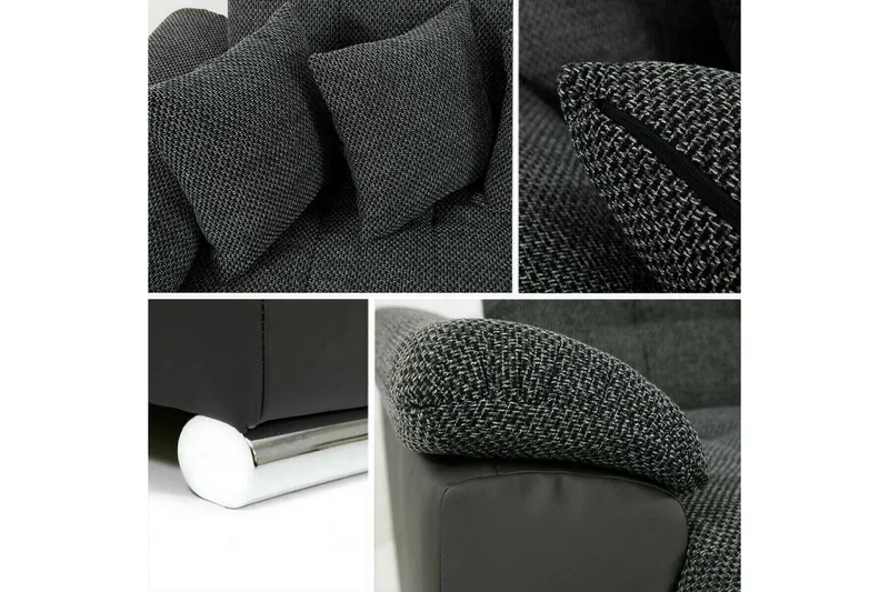 Sakri 5-sits Höger Hörnbäddsoffa 125x290 cm med Förvaring i Manchestertyg - Gul - Möbler - Vardagsrum - Bäddsoffor - U bäddsoffa