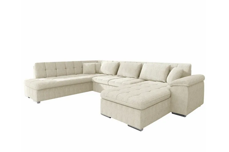 Sakri 5-sits Hörnbäddsoffa Beige