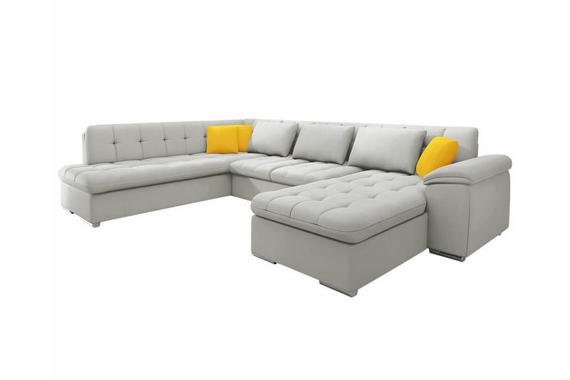 Sakri 5-sits Hörnbäddsoffa Grå - Möbler - Vardagsrum - Bäddsoffor - U bäddsoffa