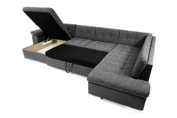 Sakri 5-sits Hörnbäddsoffa Ljusgrå - Möbler - Vardagsrum - Bäddsoffor - U bäddsoffa
