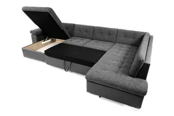 Sakri 5-sits Hörnbäddsoffa Ljusgrå - Möbler - Vardagsrum - Bäddsoffor - U bäddsoffa