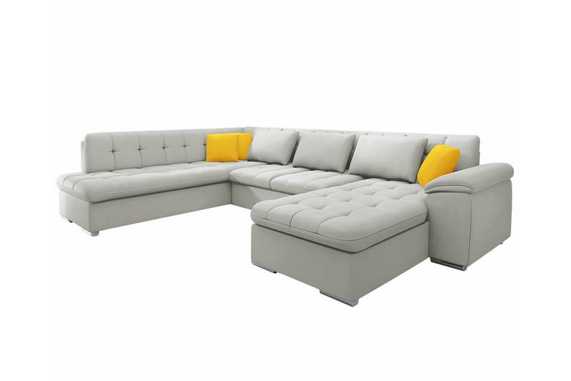 Sakri 5-sits Hörnbäddsoffa Ljusgrå - Möbler - Vardagsrum - Bäddsoffor - Hörnbäddsoffa