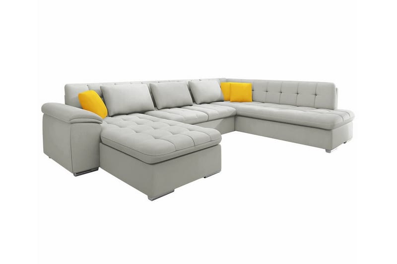 Sakri 5-sits Hörnbäddsoffa Ljusgrå - Möbler - Vardagsrum - Bäddsoffor - Hörnbäddsoffa