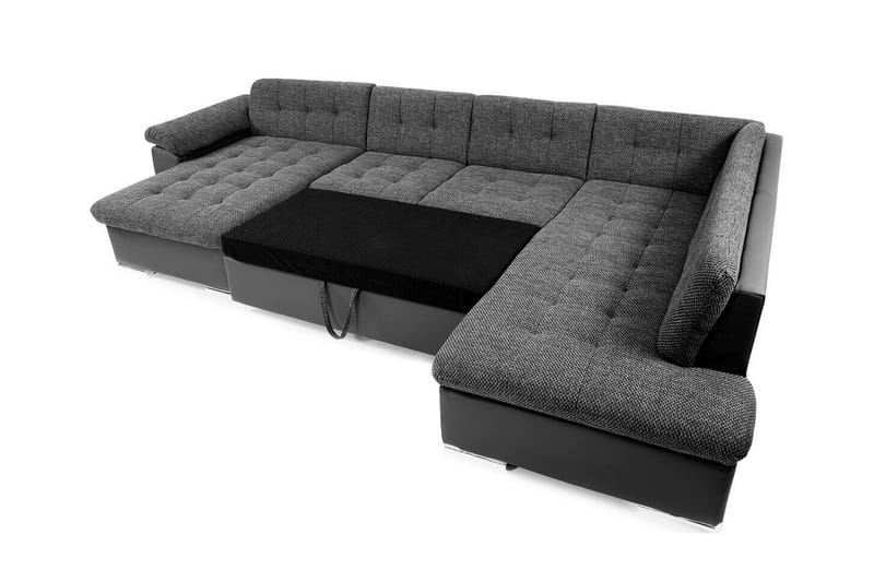Sakri 5-sits Hörnbäddsoffa Svart - Möbler - Vardagsrum - Bäddsoffor - U bäddsoffa