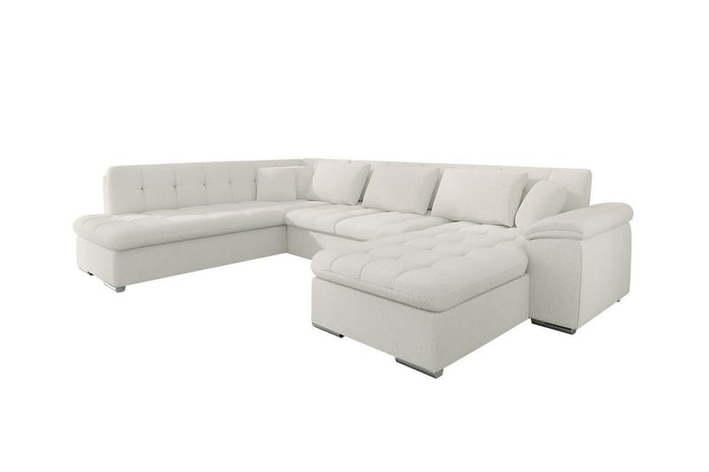 Sakri 5-sits Hörnbäddsoffa Vit - Möbler - Vardagsrum - Bäddsoffor - U bäddsoffa