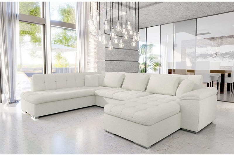 Sakri 5-sits Hörnbäddsoffa White - Möbler - Vardagsrum - Bäddsoffor - U bäddsoffa