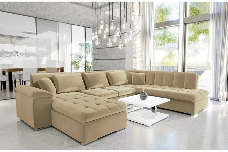 Sakri 5-sits Hörnbäddsoffa - Möbler - Vardagsrum - Bäddsoffor - U bäddsoffa