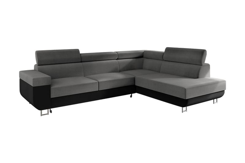 SALCES 3-sits Bäddsoffa Vänster - Grå - Möbler - Vardagsrum - Bäddsoffor