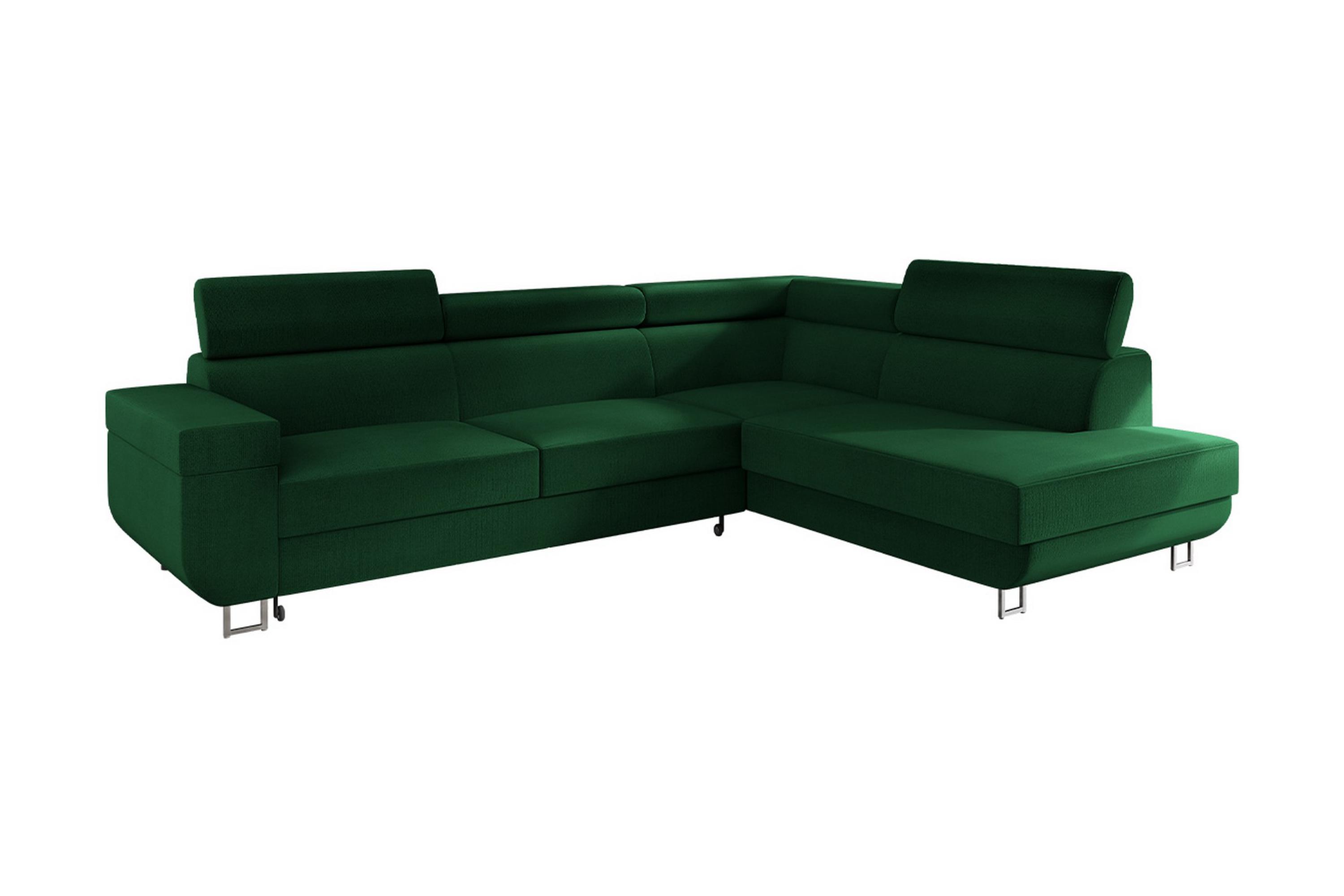 salces 3-sits bäddsoffa vänster - grön