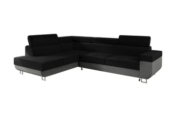 SALCES Bäddsoffa m. Schäslong 3-sits L-formad