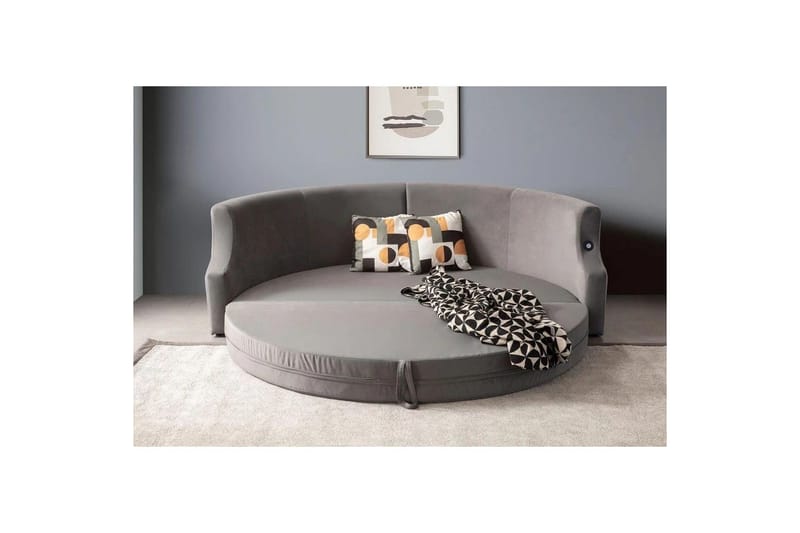 Salrican Bäddsoffa 3-sits - Grå - Möbler - Vardagsrum - Bäddsoffor