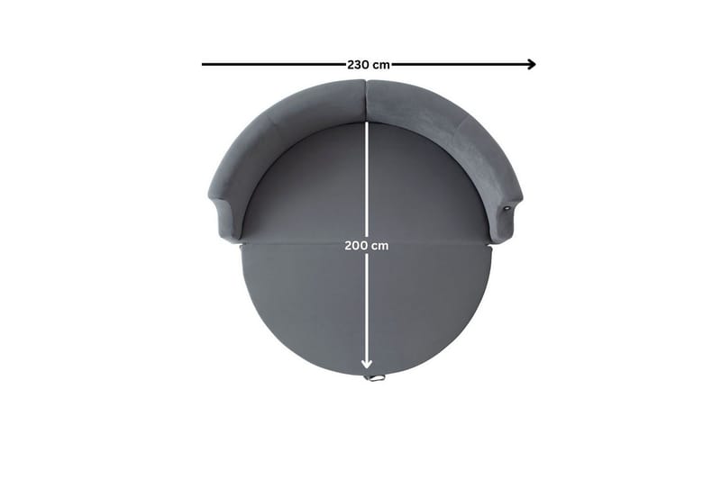 Salrican Bäddsoffa 3-sits - Grå - Möbler - Vardagsrum - Bäddsoffor