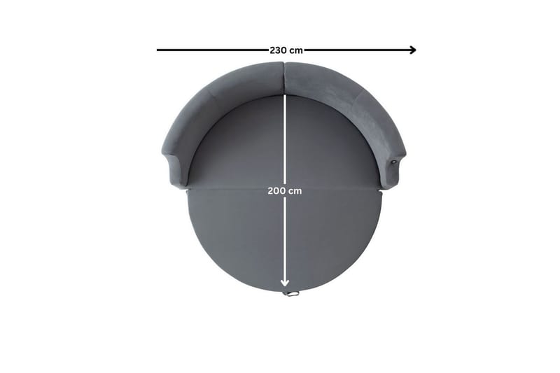 Salrican Bäddsoffa 3-sits - Grå - Möbler - Vardagsrum - Bäddsoffor