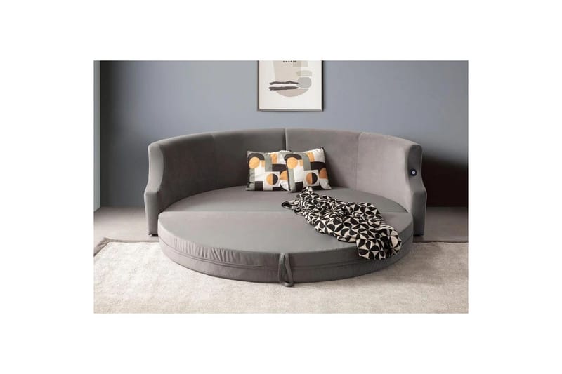 Salrican Bäddsoffa 3-sits - Grå - Möbler - Vardagsrum - Bäddsoffor