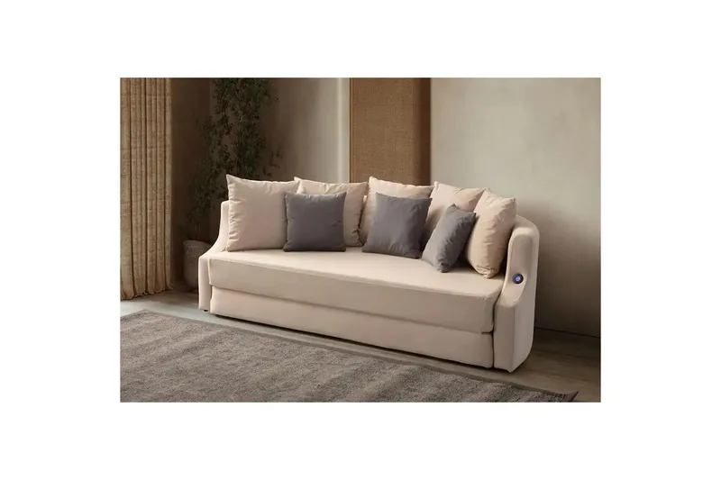 Salrican Bäddsoffa 3-sits - Krämvit - Möbler - Vardagsrum - Bäddsoffor