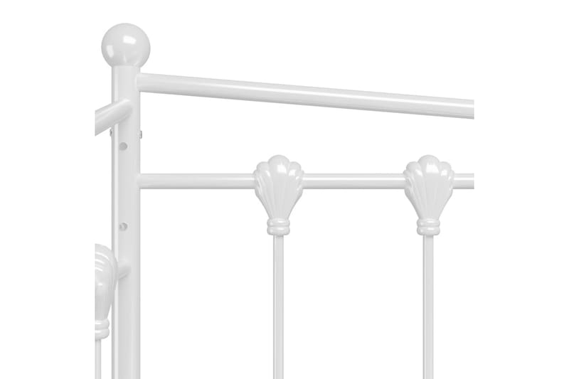 Sängram bäddsoffa vit metall 90x200 cm - Vit - Möbler - Vardagsrum - Bäddsoffor - Hörnbäddsoffa
